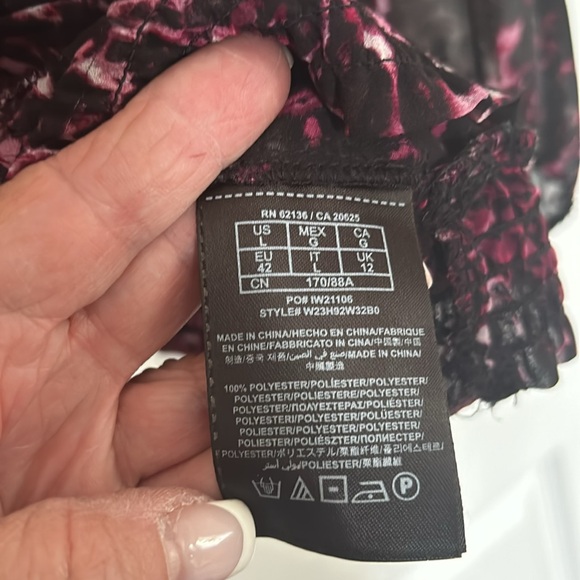 GUESS SHEER LONG SLEEVE BLOUSE - Picture 5 of 5